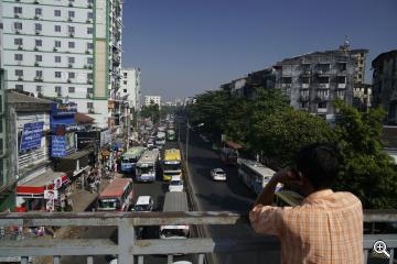 Rangun, die grösste Stadt in Burma
