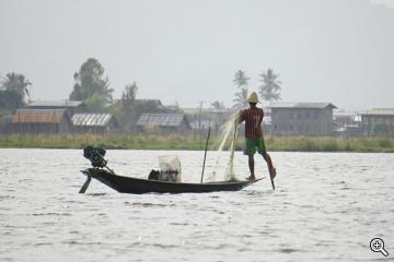 Einbeinruderer am Inle See, Burma