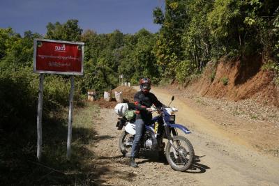 Bergstrasse in Myanmar