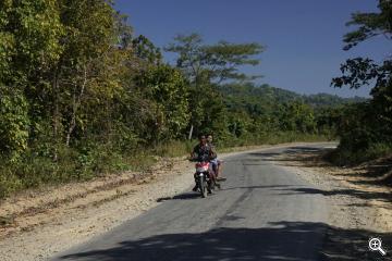 Strasse in Myanmar