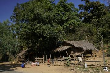 Bambushütte in Myanmar