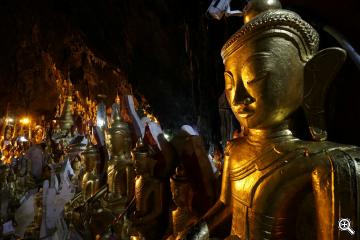 Die Pindaya Höhle in der Nähe des Inle Sees in Burma