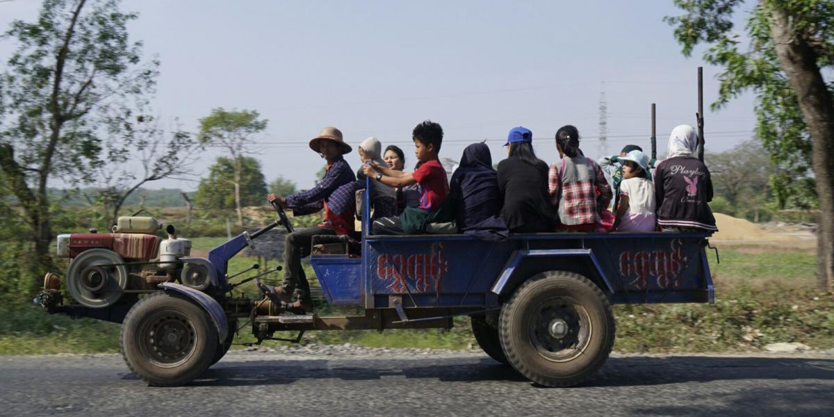Strassenverkehr in Myanmar