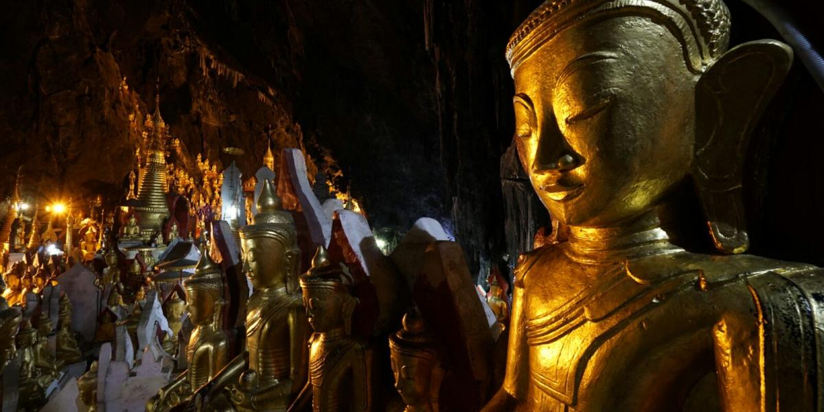 Die Pindaya Höhle in Myanmar
